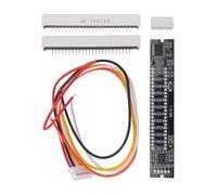Kit d'indicateur de fréquence audio à deux canaux 12 bits pour affichage du niveau de spectre à faire soi-même, luminosité réglable et maintien de crête, 7 à 12 V CC, vert/orange/rouge (fini)