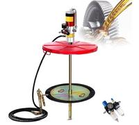 Kit d'injecteur de graisse pneumatique (sortie 30-40mpa), débit de 0,85 L/min, tête de pompe en aluminium avec réduction du bruit, ensemble complet avec séparateur huile-eau ( 940+barrelcover)