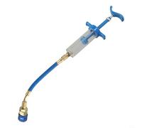 Kit d'injecteur d'huile, 30 ml avec coupleur rapide côté bas R134a, système AC, outil professionnel de service de climatisation de voiture, compatible avec port SAE 1/4 en laiton et acier