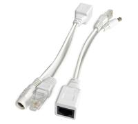 Kit D'injecteur Et SéParateur Poe Passif, 1 Paire, 12v, Pour Accessoire De PéRiphéRique RéSeau Sans Fil, Blanc