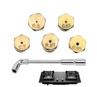 Kit d'injecteurs pour cuisinière à gaz 5 pièces thermorésistantes | Kit de conversion de trous pour cuisine et four pour cuisine, restaurant, café, extérieur, etc