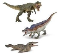 Kit Dinosaures Papo : Tylosaure, Acrocanthosaurus et Tyrannosaure courant Papo G