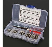 Kit D'insertion de Réparation de Filetage en Acier Inoxydable, Solide et Résistant à l'usure pour Appareillage de Commutation Haute Tension, 105 Pièces pour Un Transport Facile (M5*0.8 en