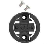 Kit d'insertion de support pour ordinateur de vélo, adaptateur de support de chronomètre en ABS pour Garmin, Wahoo, Bryton, Cateye, GPS - Couvre-tête noir avec vis M3 pour vélo (B)