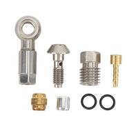 Kit d'inserts en olive pour durite hydraulique de vélo, adaptateurs à tête en olive MT4 6 8 pour tuyauterie de frein à disque, kit de réparation en acier inoxydable et alliage d'al