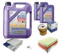 Kit d'inspection avec huile moteur légère High Tech 5W-40, filtre à huile, filtre à air, filtre d'habitacle, vis de fermeture
