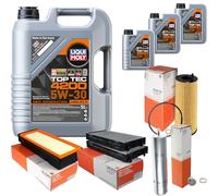 Kit d'inspection avec huile moteur Top Tec 4200 5W-30, filtre à huile, filtre à air, filtre d'habitacle, filtre à charbon actif, filtre à carburant, vis de fermeture