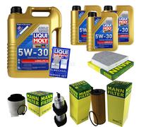KIT D'INSPECTION FILTRE HUILE DE LIQUI MOLY 8L 5W-30 pour Audi A4 Toute 8KH B8