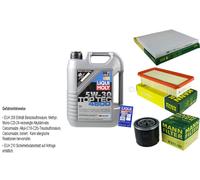 Kit D'Inspection Filtre Huile Liqui Moly 5L 5W-30 pour Kia Rio II, Jb 1.4 16V