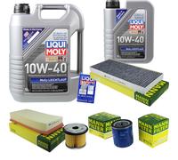 Kit D'Inspection Filtre Huile Liqui Moly 6L 10W-40 pour Fiat Scudo Combi 220P