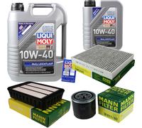 Kit D'Inspection Filtre Huile Liqui Moly 6L 10W-40 pour Mitsubishi Lancer VIII