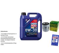 Kit D'Inspection Filtre LIQUI MOLY Huile 5L 0W-30 Pour Jeep Patriot MK74 2.4 4WD