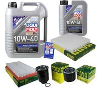 Kit D'Inspection Filtre Liqui Moly Huile 6L 10W-40 pour Mazda 6 Station Gy
