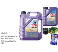 Kit D'Inspection Filtre Liqui Moly Huile 6L 5W-40 pour Hyundai i30 Break Fd 1.4