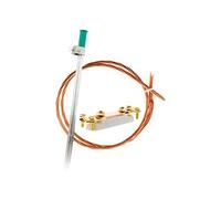 Zenitech Kit de mise à la terre – barrette, piquet, tresse – 3 m cuivre