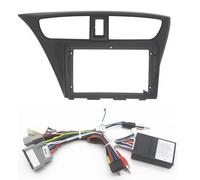 Kit D'installation Autoradio Fascia D'autoradio 9 Pouces pour Civic Hatchback 2012-2017, Lecteur Audio Vidéo, Installation du Panneau De Tableau Bord, Kit Montage sur Cadre 2 Din