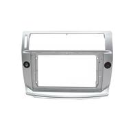 Kit d'installation d'autoradio pour Citroen pour C4 C-Triomphe C-Quatre 2004-2014 DVD 9 "Voiture Fascia Radio Panneau DVD Panneau Tableau Bord Kit Cadre de Radio Façade Autoradio(Frame-Silver)