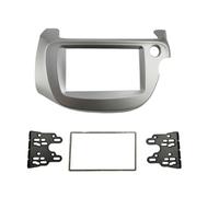 Kit d'installation d'autoradio pour Jazz pour Fit 2008-2013 Radio DVD Stéréo CD Panneau Tableau Bord Montage Double Din Facia Garniture Facia Kit Cadre Cadre de Radio Façade Autoradio(LHD-Gray)
