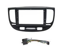 Kit d'installation d'autoradio pour Kia pour Rio2 pour Rio 2 2005-2011 Tableau Bord Stéréo 9 Pouces Kit D’Outils Habillage Panneau Voiture Cadre de Radio Montage Autoradio(Frame-Black-B-Cord)