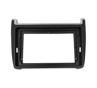 Kit d'installation d'autoradio pour VW pour Polo pour Berline 2008-2020 9 Pouces Panneau Stéréo De Voiture Garniture De Tableau Bord GPS Cadre DVD Cadre de Radio Façade Autoradio(Black Frame)