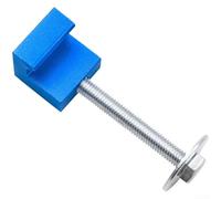 Kit d'installation de boîte à outils pour camionnettes avec système de rail de serrage en alliage d'aluminium offrant une fixation fiable et une empreinte compacte (deux conteneurs Azur)