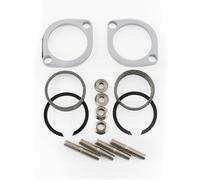 Kit D'installation De Bride D'échappement Paire Brides Joints C-Clips Écrous Rondelles pour Big Twin Softail Touring Sportster Dyna 30-0205