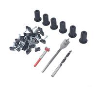 Kit d'installation de câble, 1 ensemble avec forets et clips muraux, routeur de câble en silicone pour Starlink, réduit la friction et l'usure, organisation soignée pour l'installation mobile de