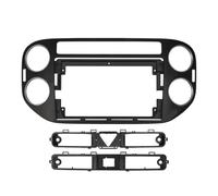 Kit D'installation De Cadre De Façade D'autoradio 9" 2Din pour VW pour Tiguan 2010-2017(Black)