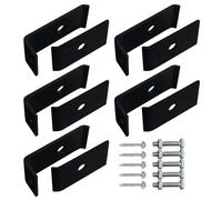 Kit d'installation de clôture, clips de réparation de clôture | Supports en acier galvanisé antirouille pour arrière-cour, ferme, patio, pelouse, ranch, jardin, allée, clôture, piscine, porche