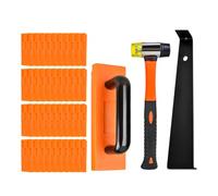 Kit d'installation de parquet en bois stratifié - Bloc de taraudage solide - Tige de traction renforcée - Maillets double face renforcés - Outil de travail du bois pour sols