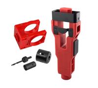 Kit D'Installation De Pêne Dormant : Guide De Perçage Pour Loquet De Porte, Scie Cloche Robuste, Outils En Acier Durable, Gabarit De Découpe Facile Avec Guide Réglable | Réparation De Quincaillerie