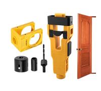 Kit d'installation de serrure de porte - Outils de sphérique | Pièces de rechange pour fenêtre de garage, magasin, entrée, balcon | Ensemble de forets pour armoire de bibliothèque de 3,5