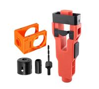 Kit d'installation de serrure de porte, outils d'installation complets en ABS + acier au carbone pour la sécurité de la maison, accès au balcon, entrée de garage, montage de porte extérieure, 21,5 x