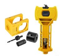 Kit d'Installation de Serrure de pour porte avec Gabarit de Guidage | Outil de Perçage en Acier au Réglable pour en pour bois, Accessoires de Menuiserie pour DIY et