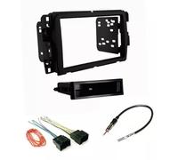 Kit d'installation de tableau de bord stéréo simple DIN pour voiture, faisceau de câbles et adaptateur d'antenne radio AM/FM - Fabriqué pour Buick, Chevrolet, GMC : pas d'ampli externe d'usine