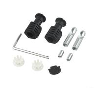 Kit d'installation de WC sécurisé - Kit complet de boulons de fixation pour toilettes suspendues - Noir