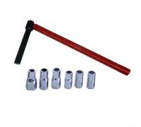 Kit d'installation d'évier de plombier avec e 13 mm et six douilles 8 mm, 9 mm, 10 mm, 11 mm, 12 mm, 14 mm pour une installation efficace de la fixation