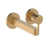 Hansgrohe Mitigeur monocommande Finoris mural pour lavabo bec 16,5 cm saillie 168 mm Bronze brossé