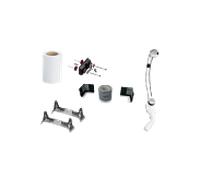 Kit d'installation Kaldewei 687676640999 5014, rebord plat, chromé, pour baignoire