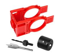 Kit d'installation pour portes | Jeu de forets pour trous de poignée | Quincaillerie et serrures pour mesure, installation et remplacement sur meubles, portes intérieures,