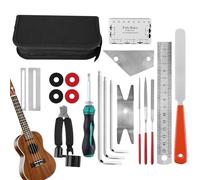 Kit d'installation professionnel - Kit d'outils de mesure de guitare, outils de réparation complets de guitare, accessoires d'entretien de précision | Kit complet de configuration de guitare pour la