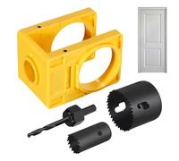 Kit d'installation serratura Porta - di installazione Porta | Set di seghe a per serratura maniglia Della, Utensili manuali in Acciaio al carbonio con Modello di Guida, utensile p
