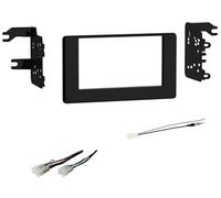 Kit d'installation stéréo double DIN pour tableau de bord, faisceau de câbles et adaptateur d'antenne de réception radio AM/FM - Pas d'ampli externe d'usine : fabriqué pour Toyota : Corolla 2017 2018