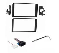 Kit d'installation stéréo double DIN pour tableau de bord, faisceau de câbles et adaptateur d'antenne radio AM/FM - Fabriqué pour Cadillac Escalade 2002 avec amplificateur externe d'usine/Bose