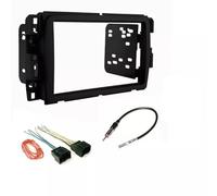 Kit d'installation stéréo double DIN pour tableau de bord, faisceau de câbles et adaptateur d'antenne radio AM/FM - Fabriqué pour Buick, Chevrolet, GMC : pas d'ampli externe d'usine Véhicules