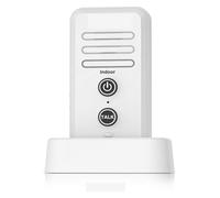 Kit d'interphone sans Fil Système d'interphone de sonnettes sans Fil de portée de 0,5 Mile Ajuster Le Volume du récepteur de Sonnette Rechargeable Capuchon étanche(White Receiver)