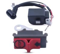 Kit d'interrupteur d'arrêt de Bobine d'allumage for tronçonneuse 136 137 141 235 240 36 41 530039143 545199901 545063901 530039239