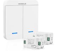 Kit d'interrupteur sans fil interrupteur de l'émetteur RF et contrôleur de récepteur 10A Distance de contrôle jusqu'à 200 mètres Convient aux luminaires de 200 à 2000 W