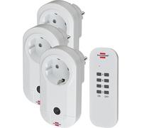 Brennenstuhl Télécommande radio Comfort-Line RC CE1 0201 Blanc – Set de 4 pièces