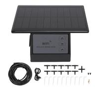 Kit D'irrigation à Goutte Solaire avec Batterie de 2000mAh pour les Plantes, Synchronisation du Contrôle WiFi, Système D'arrosage Auto-économe, adapté aux Balcons, Jardins, Patios
